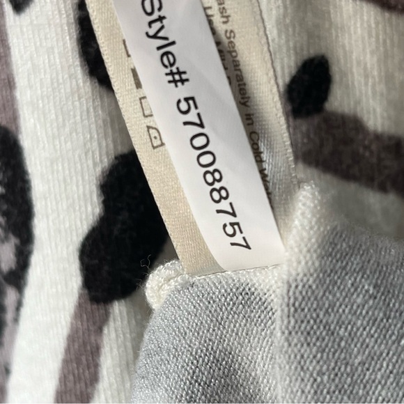 Boston Proper Zebra Leopard Print Zip-Up Cardigan - Picture 4 of 8